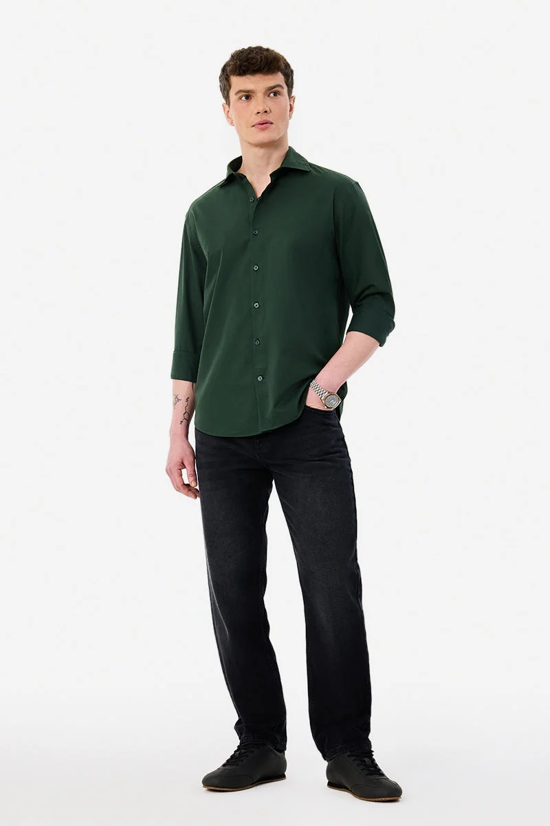 سنيتش Regular Fit 100% Cotton Shirt